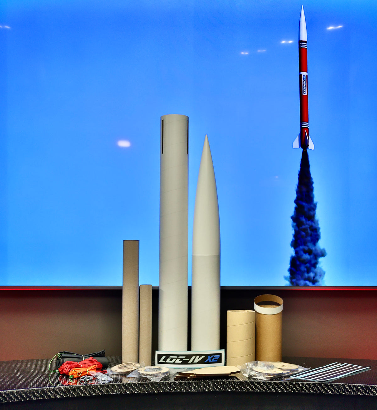 4-inch LOC-IV X2 Rocket Kit | Level 1 and 2 Certification Rocket Kit ...