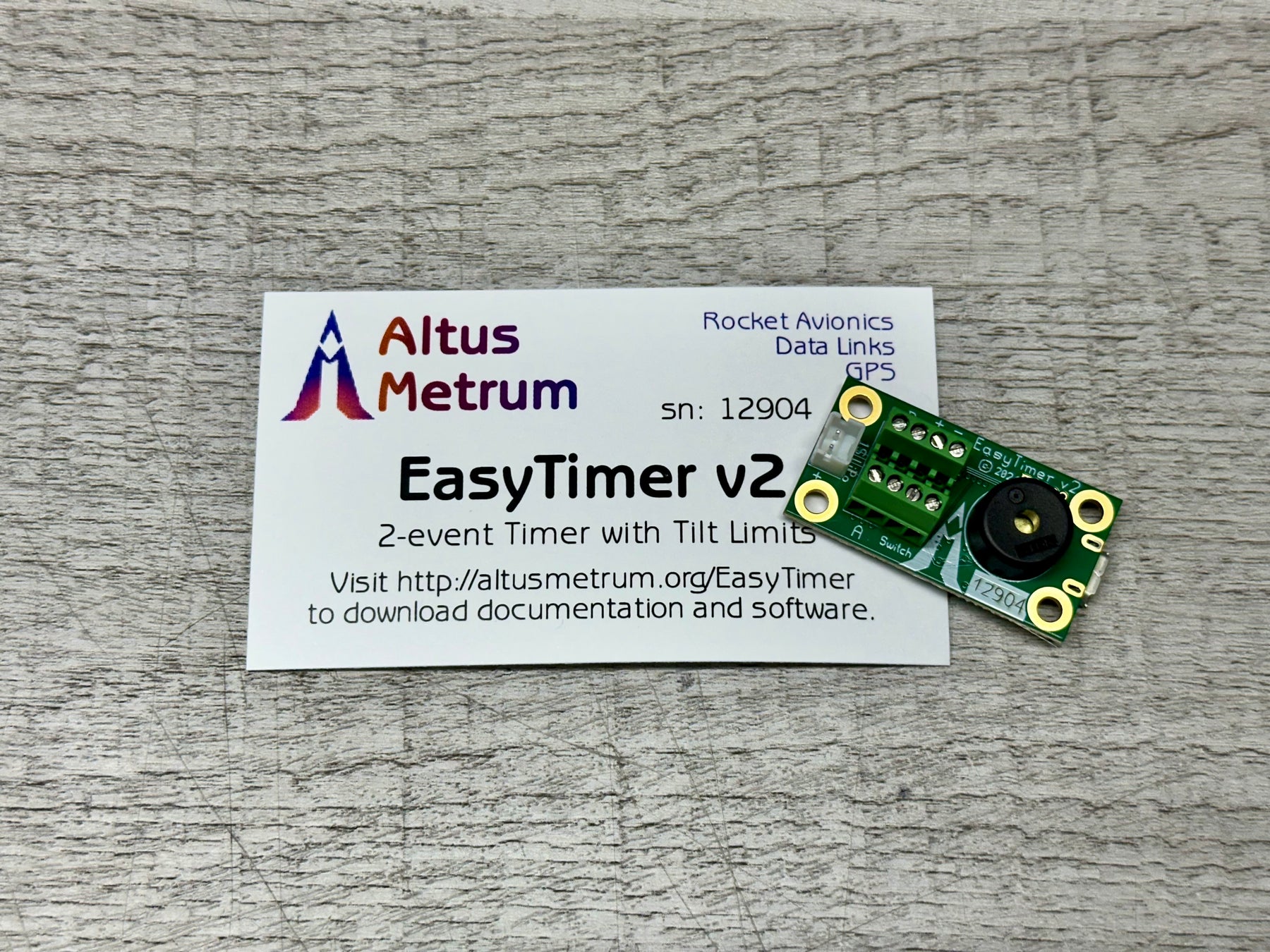 Altus Metrum EasyTimer – LOC Precision / Public Missiles Ltd.