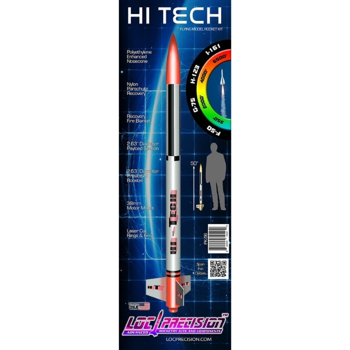 Hi-Tech Model Rocket Kit for Adults - LOC Precision – LOC Precision ...