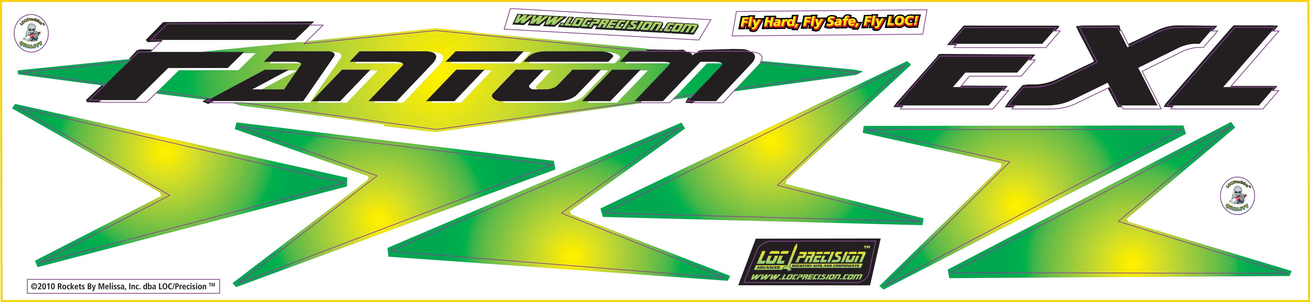 Fantom Sticker Decal Set Fantom EXL – LOC Precision / Public Missiles Ltd.